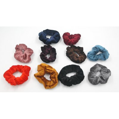 ΣΟΥΡΑ ΜΑΛΛΙΩΝ ΒΕΛΟΥΔΟ ΣΕ ΔΙΑΦΟΡΑ ΧΡΩΜΑΤΑ SCRUNCHIE