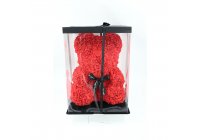 ΑΡΚΟΥΔΑΚΙ TEDDY BEAR  ΤΡΙΑΝΤΑΦΥΛΛΑ  39CMX28CMX28CM