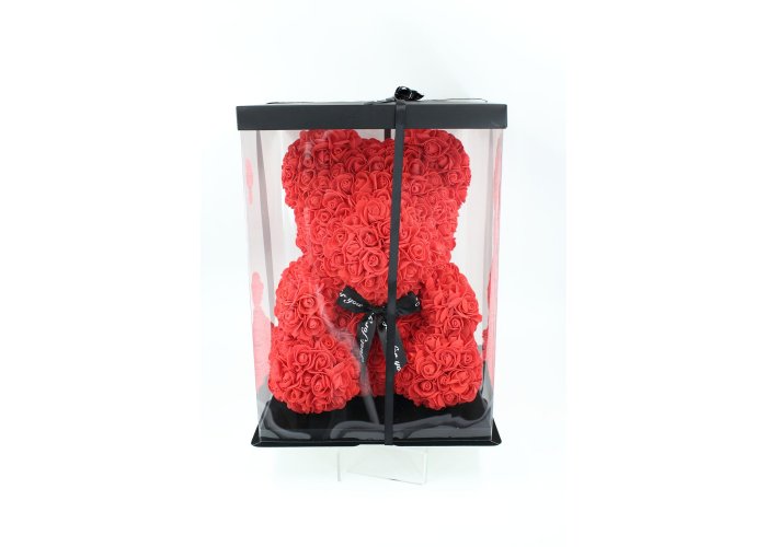 ΑΡΚΟΥΔΑΚΙ TEDDY BEAR  ΤΡΙΑΝΤΑΦΥΛΛΑ  39CMX28CMX28CM