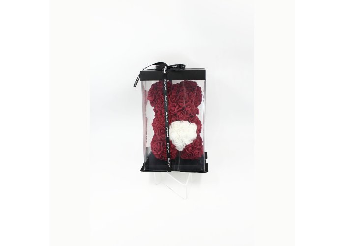 ΑΡΚΟΥΔΑΚΙ TEDDY BEAR  ΤΡΙΑΝΤΑΦΥΛΛΑ 28CMX18CMX18CM