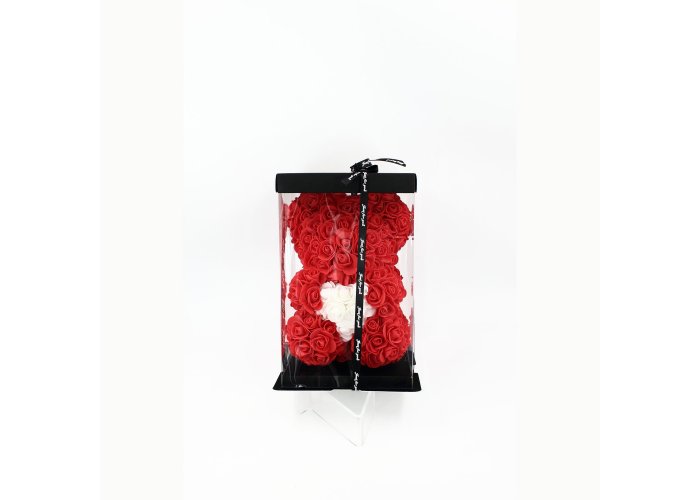 ΑΡΚΟΥΔΑΚΙ TEDDY BEAR  ΤΡΙΑΝΤΑΦΥΛΛΑ 28CMX18CMX18CM