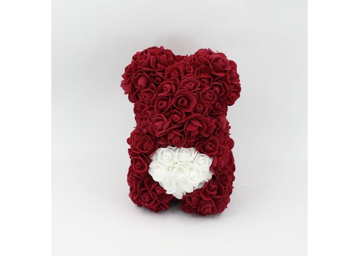ΑΡΚΟΥΔΑΚΙ TEDDY BEAR  ΤΡΙΑΝΤΑΦΥΛΛΑ 28CMX18CMX18CM