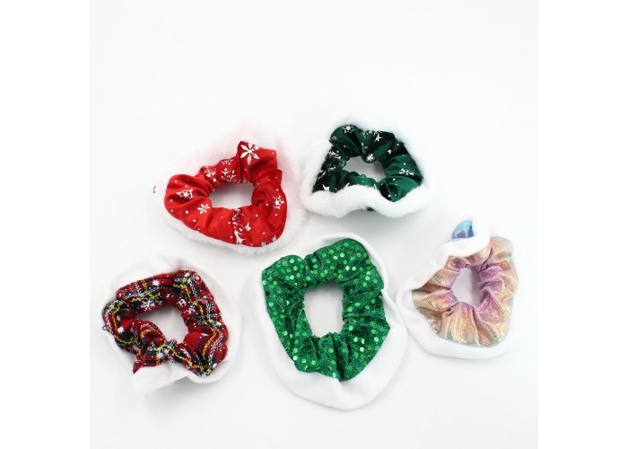 ΣΟΥΡΑ ΜΑΛΛΙΩΝ ΧΡΙΣΤΟΥΓΕΝΝΙΑΤΙΚΗ  scrunchies