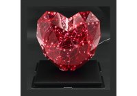ΚΑΡΔΙΑ ΜΕ ΦΩΣ LED 23*23cm