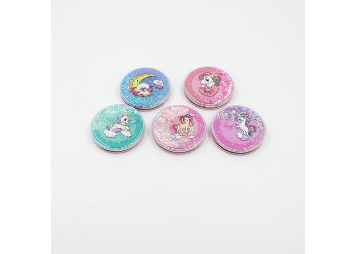 ΚΑΘΡΕΠΤΗΣ ΣΤΡΟΓΓΥΛΟΣ ΔΙΠΛΟΣ PONY  GLITTER 