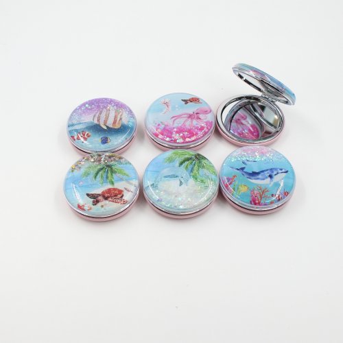 ΚΑΘΡΕΠΤΗΣ ΣΤΡΟΓΓΥΛΟΣ ΔΙΠΛΟΣ AQUA LIFE GLITTER 