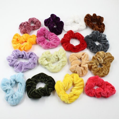 ΣΟΥΡΑ ΜΑΛΛΙΩΝ ΒΕΛΟΥΔΟ ΣΕ ΔΙΑΦΟΡΑ ΧΡΩΜΑΤΑ SCRUNCHIE