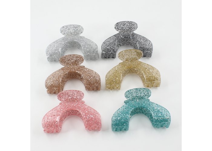ΚΟΚΚΑΛΑΚΙ ΚΛΑΜΕΡ ΜΑΛΛΙΩΝ ΑΚΡΥΛΙΚΗ ΡΗΤΙΝΗ GLITTER  8CM