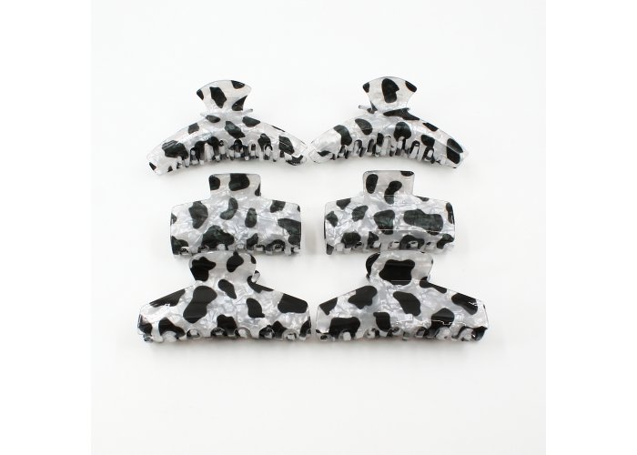 ΚΟΚΚΑΛΑΚΙ ΚΛΑΜΕΡ ΜΑΛΛΙΩΝ ΑΚΡΥΛΙΚΗ ΡΗΤΙΝΗ COW PRINT 10CM