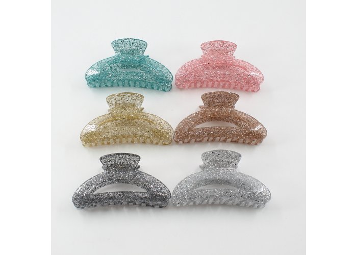 ΚΟΚΚΑΛΑΚΙ ΚΛΑΜΕΡ ΜΑΛΛΙΩΝ ΑΚΡΥΛΙΚΗ ΡΗΤΙΝΗ GLITTER  8CM