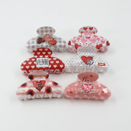 ΚΟΚΚΑΛΑΚΙ ΚΛΑΜΕΡ ΜΑΛΛΙΩΝ ΑΚΡΥΛΙΚΗ ΡΗΤΙΝΗ BE MY VALENTINE 8CM