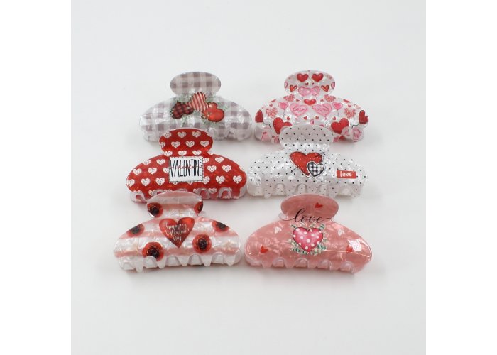 ΚΟΚΚΑΛΑΚΙ ΚΛΑΜΕΡ ΜΑΛΛΙΩΝ ΑΚΡΥΛΙΚΗ ΡΗΤΙΝΗ BE MY VALENTINE 8CM