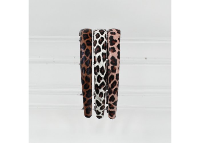 ΣΤΕΚΑ ΜΑΛΛΙΩΝ ΔΕΡΜΑΤΙΝΗ ANIMAL PRINT 2CM