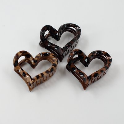 ΚΟΚΚΑΛΑΚΙ ΚΛΑΜΕΡ ΜΑΛΛΙΩΝ ΚΑΡΔΙΑ  ANIMAL PRINT  7,5 CM