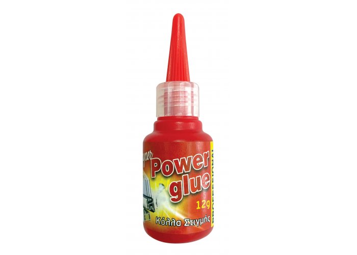 Κυανοακρυλική κόλλα στιγμής  SUPER POWER GLUE 12gr