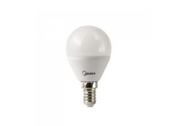 ΛΑΜΠΑ LED 5W E14 ΓΛΟΜΠΟΣ 470 LUMENS ΘΕΡΜΟ 3000Κ  Α+ MIDEA