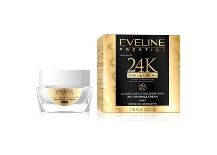 ΚΡΕΜΑ ΠΡΟΣΩΠΟΥ ΑΝΤΙΡΥΤΙΔΙΚΗ ΝΥΚΤΟΣ SNAIL & CAVIAR EVELINE 50ml 