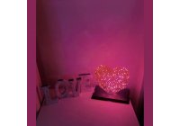 ΚΑΡΔΙΑ ΜΕ ΦΩΣ LED 23*23cm