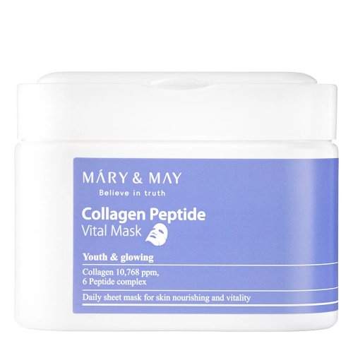 MARY & MAY ΜΑΣΚΑ ΠΡΟΣΩΠΟΥ ΜΕ ΚΟΛΛΑΓΟΝΟ ΚΑΙ ΠΕΠΤΙΔΙΑ- 30 ΤΜΧ